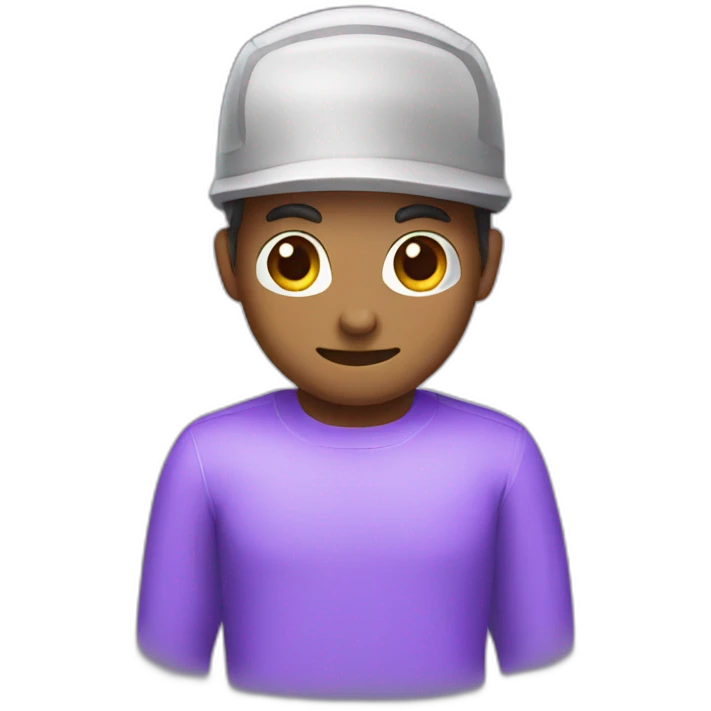 Purple scrub emoji