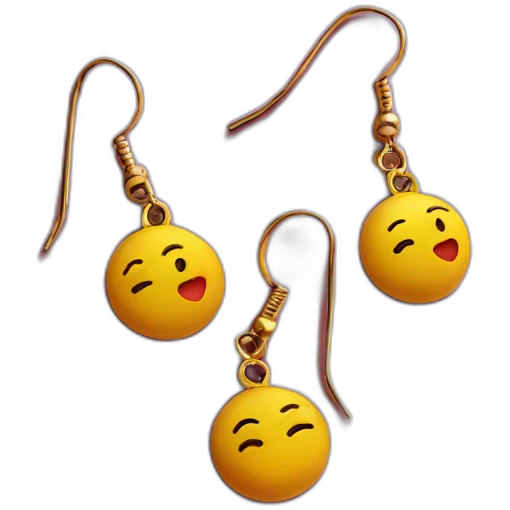 coloured earrings emoji