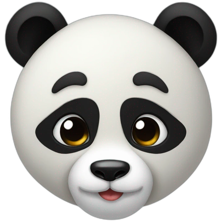 Panda kiss emoji