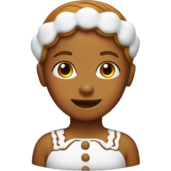 Gingerbread girl emoji