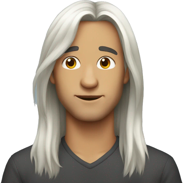 Fay guy long hair emoji