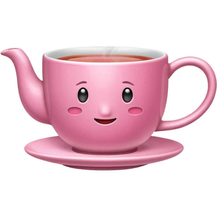 pink cup of tea
 emoji