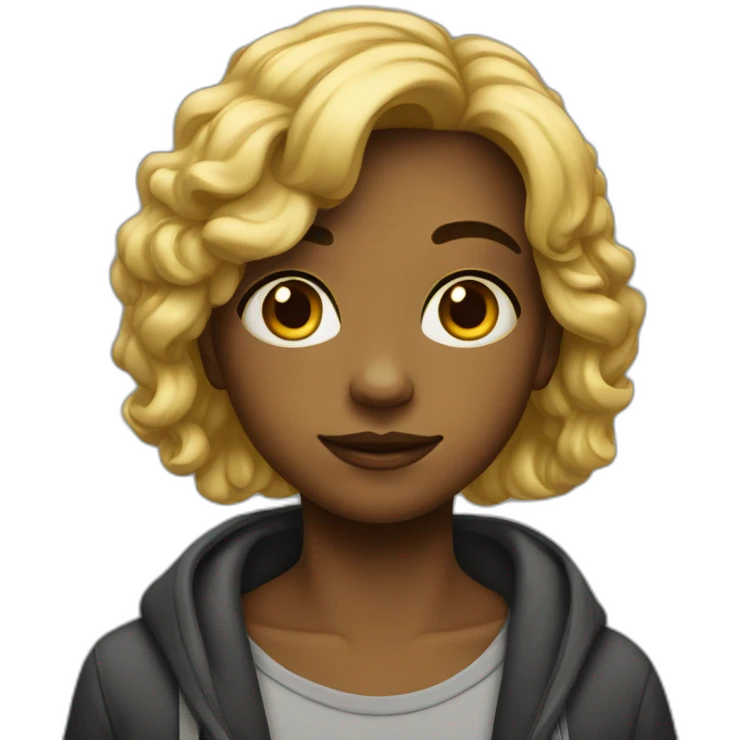 Adolescente noir emoji