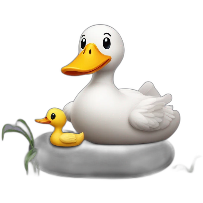 3 worms and a duck playing ps5 emoji