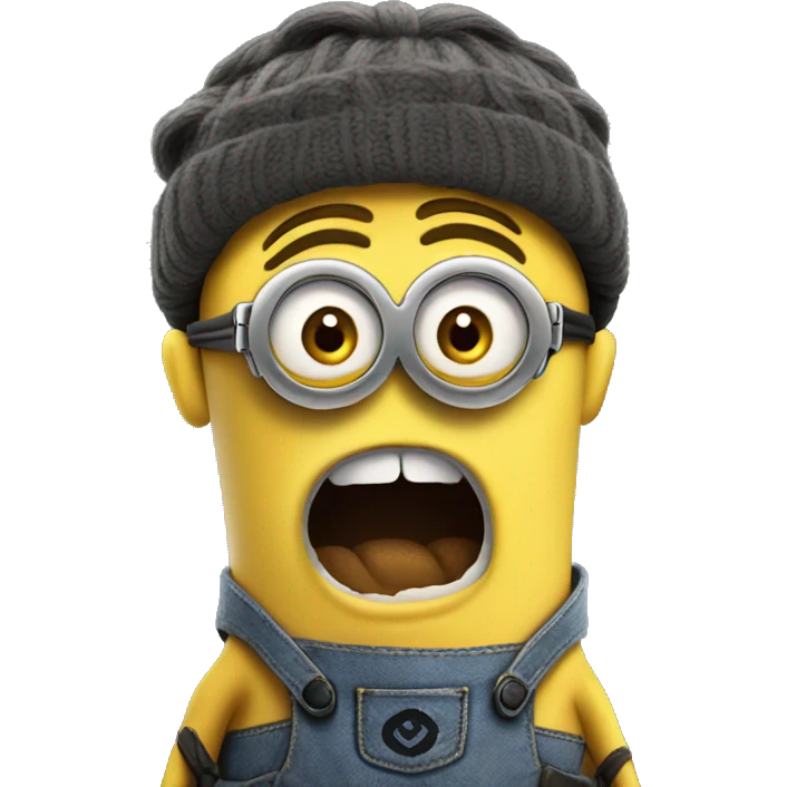 Shocked minion emoji