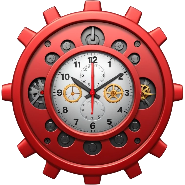 Animated angry ticking time clock emoji