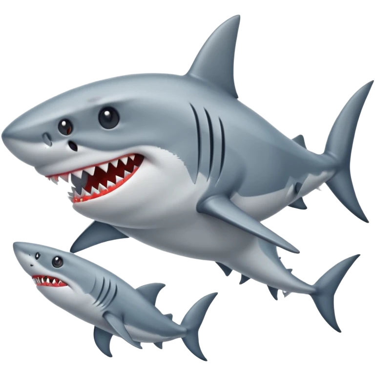 shark with shoes emoji