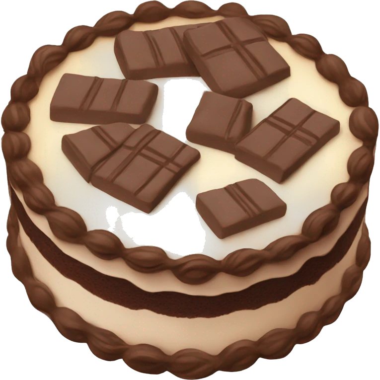 chocolate cake emoji