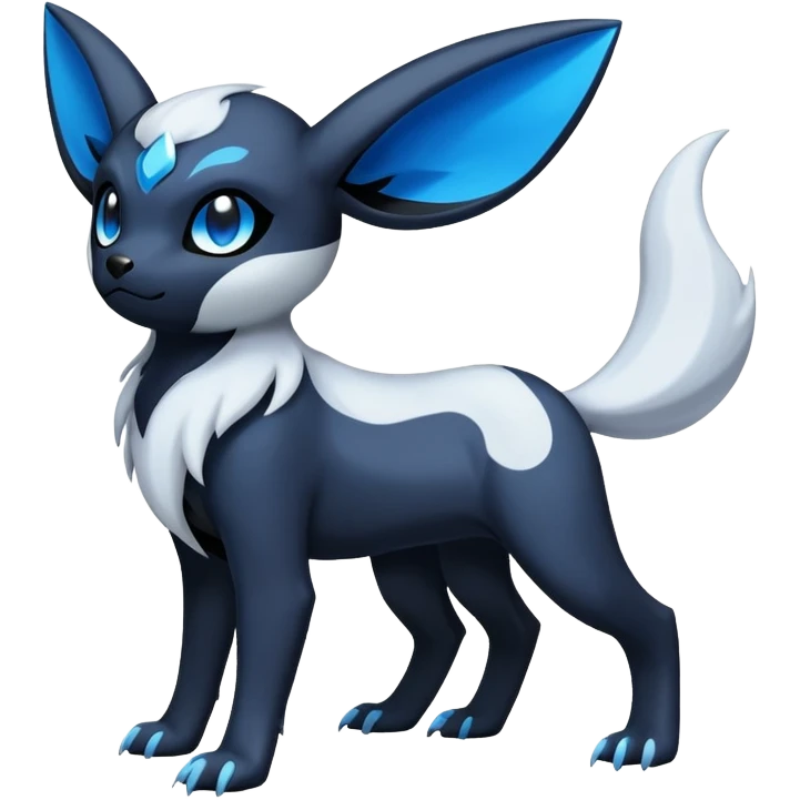 Absol-Umbreon-Fakémon-hybrid-creature (full body)  emoji