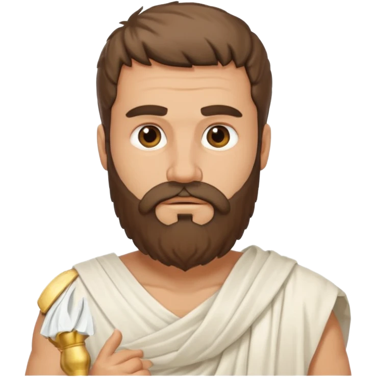 white ancient greek man with beard emoji