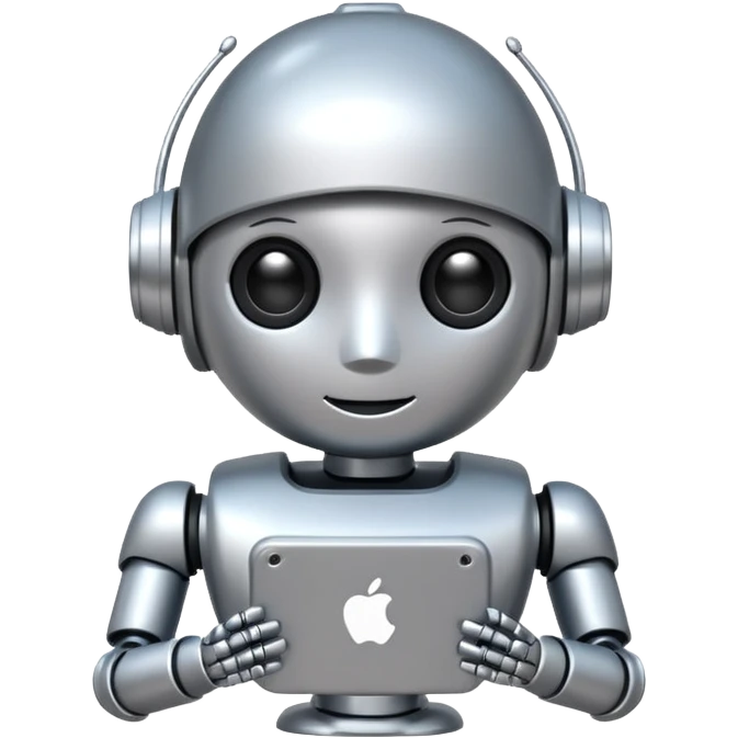 Cute Robot assistant emoji