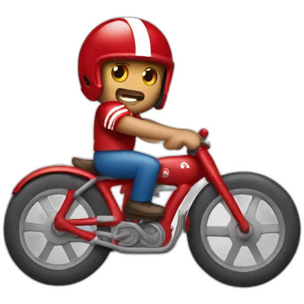 Joe montana on bike emoji