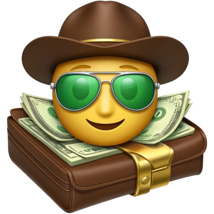 Aviator money emoji, wallet full of cash, casino vibe, premium 3D emoji style, clean, no background
 emoji