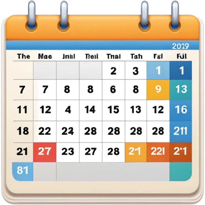 calendar emoji