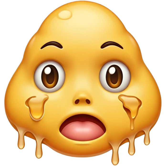 Face melting emoji