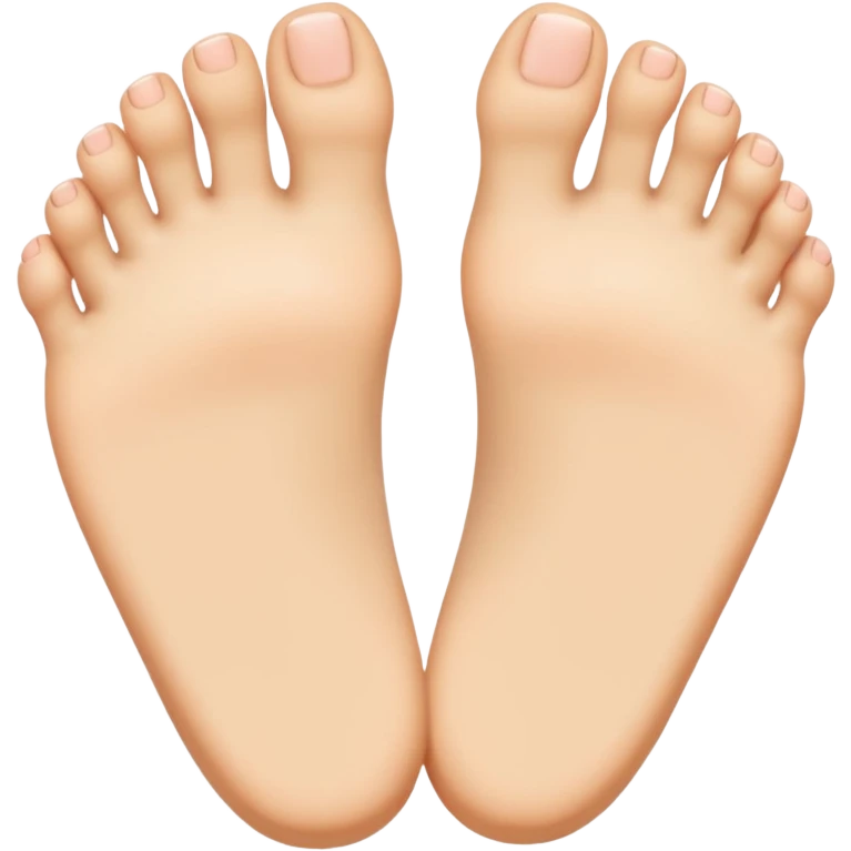 Sole feet with no toenails  emoji