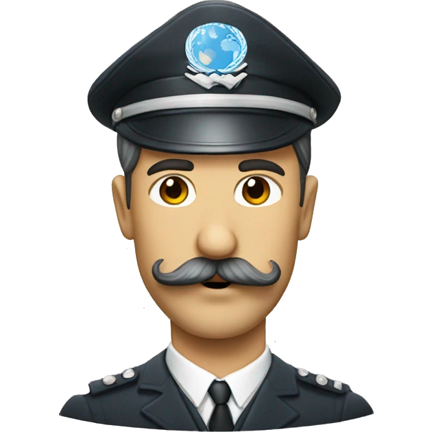 Un perr con bigote  emoji