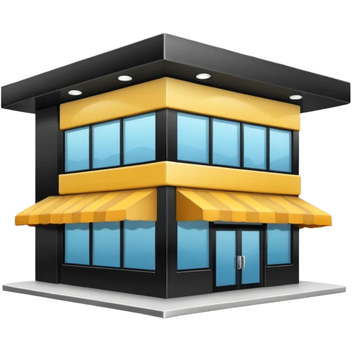 Self-service restaurants building emoji