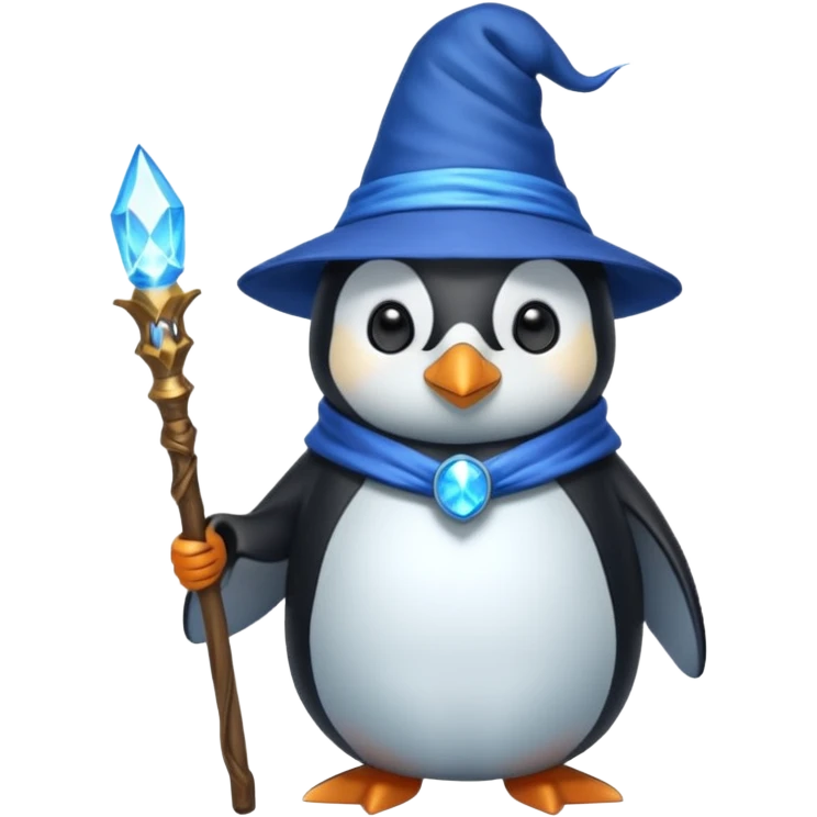 Penguin Wizard emoji