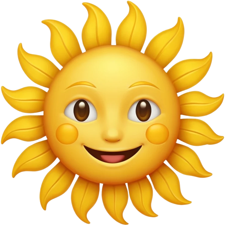 smiling sun emoji emoji