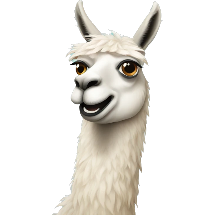 Llama picking its nose  emoji