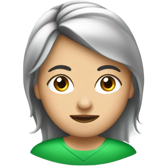 maestra deporte pelo corto ojos verdes emoji