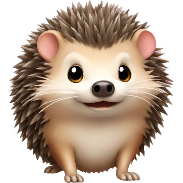 Hedgehog with a Bow emoji