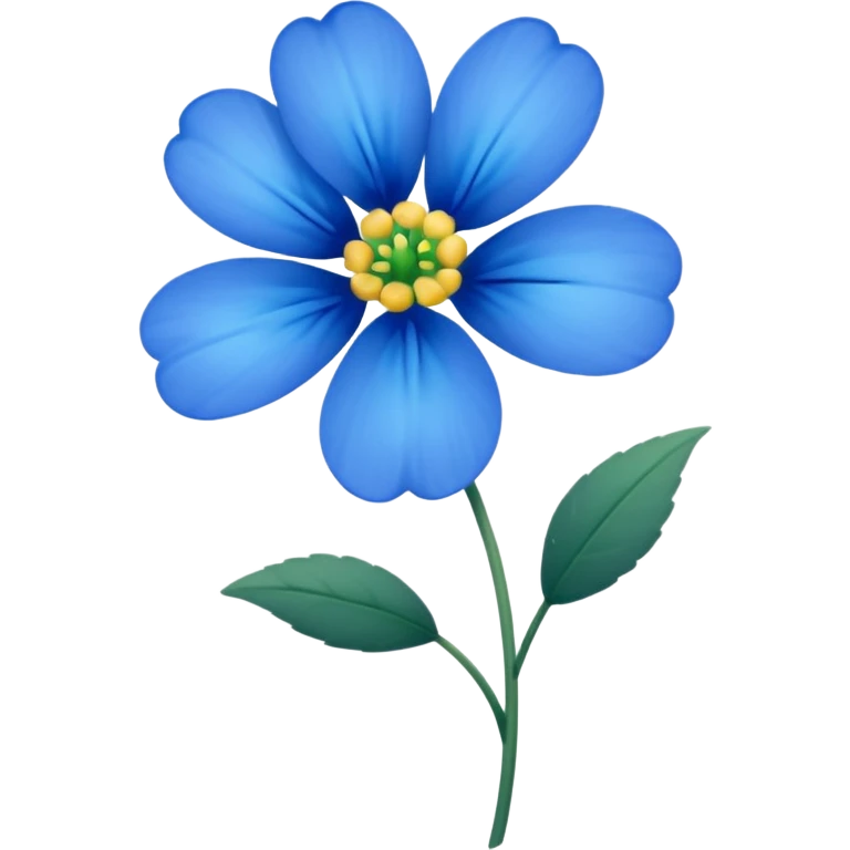 Small blue flower emoji