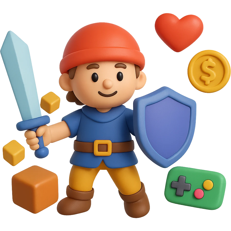 Il faut que ce soit en 3D dans un style gamifié emoji