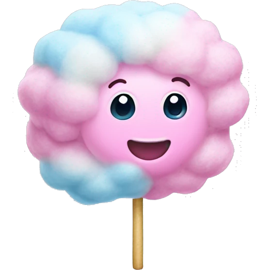 Cotten candy  emoji