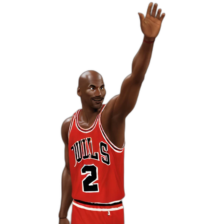 Michael jordan waving emoji