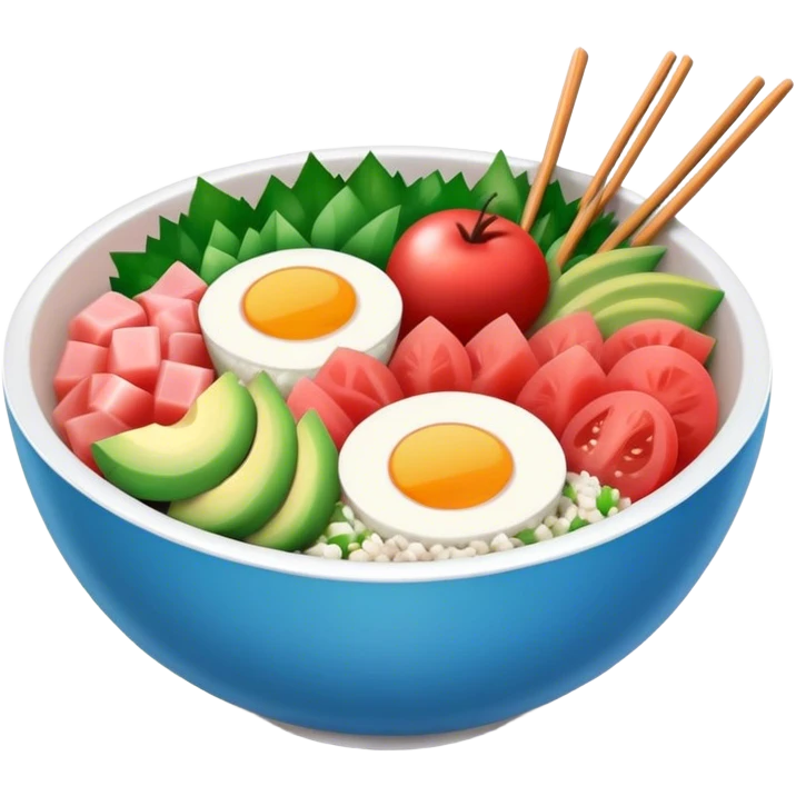 Poke bowl emoji