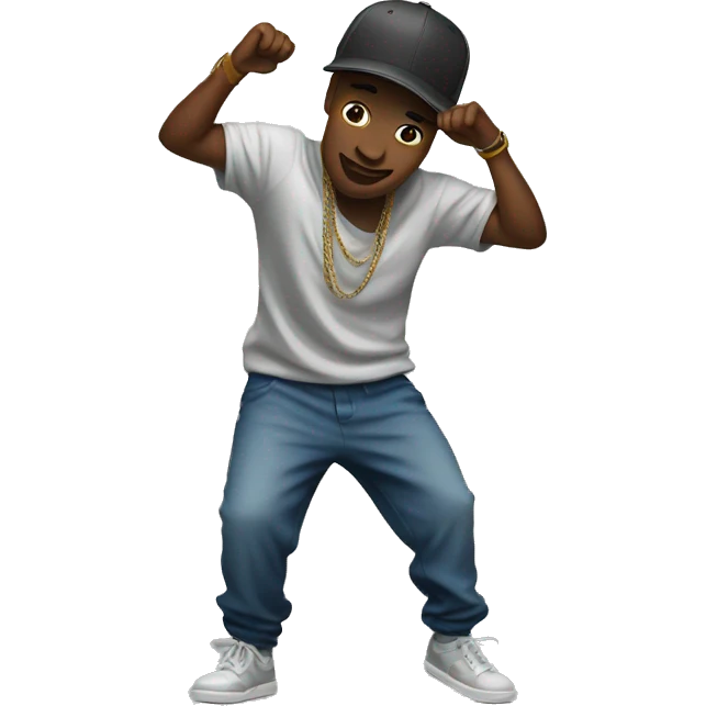 Hiphop dance emoji