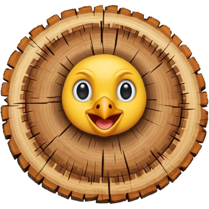 eagle view of tree slice emoji