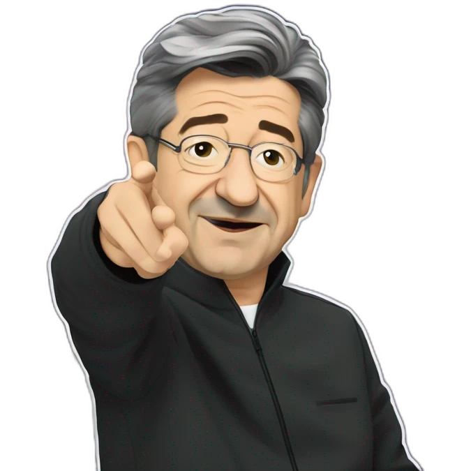 jean luc melenchon dab in space emoji