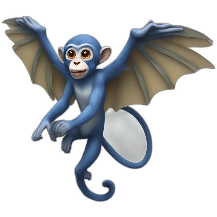 Flying monkey emoji