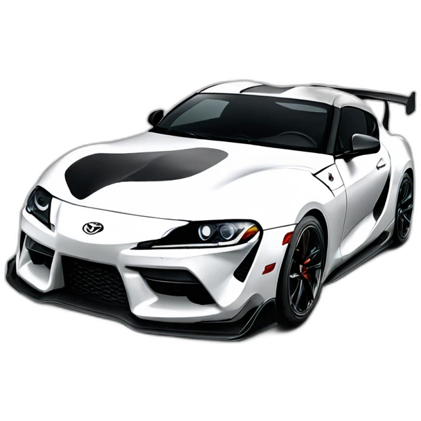 Toyota supra white toyota gazoo racing emoji