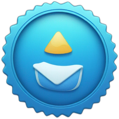 Blue verified badge emoji