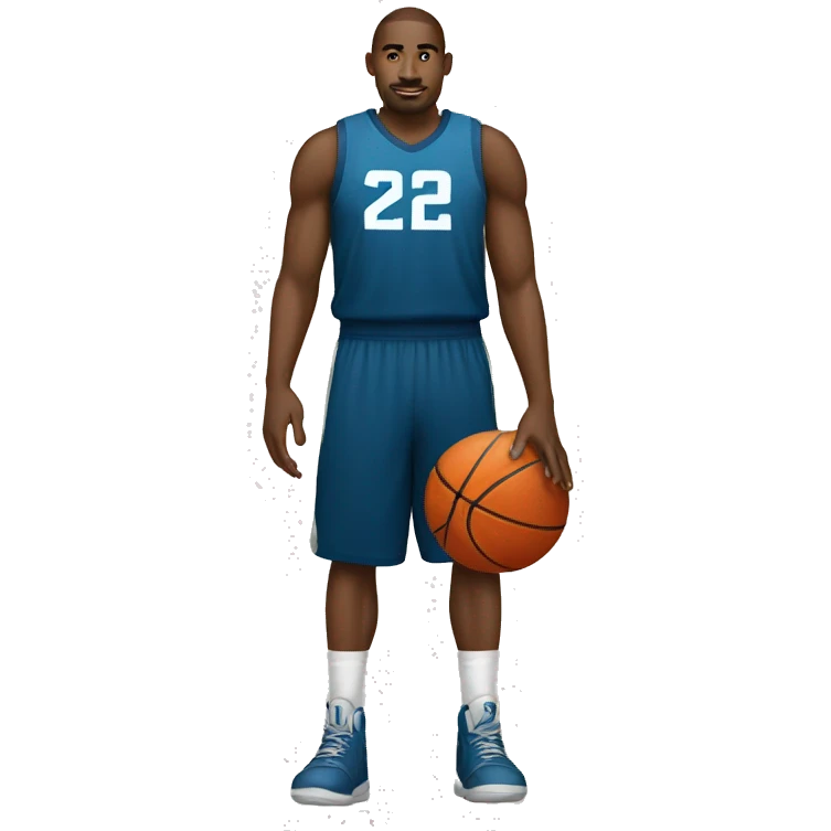 Basketball white player  emoji