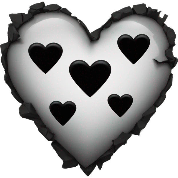 Broken black heart emoji