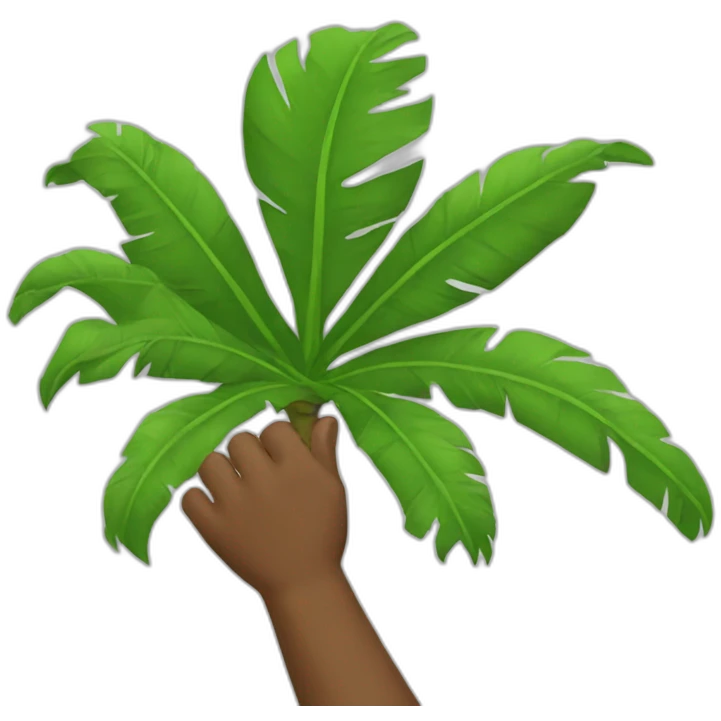 palm pushing away emoji