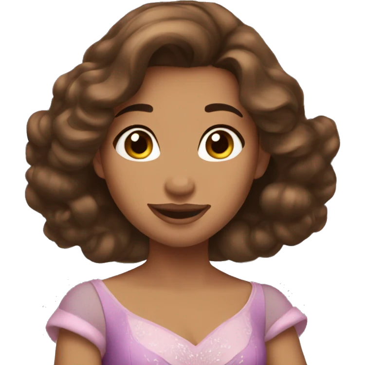 disney princess brown hair emoji