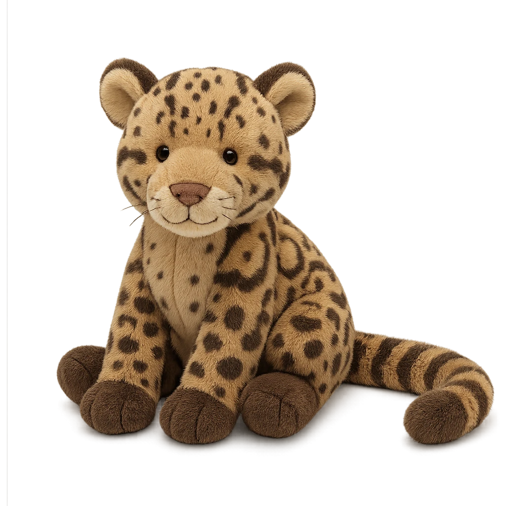 clouded leopard jellycat stuffed plush emoji