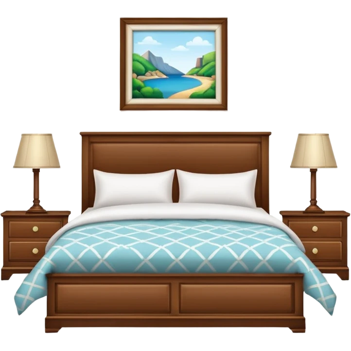 Sleek wooden frames, slightly decorative headboards, brighter bedding styles. emoji