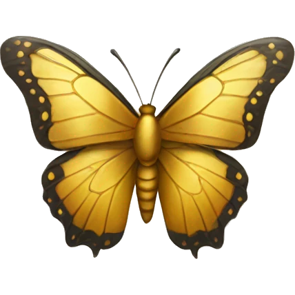 Golden butterfly emoji