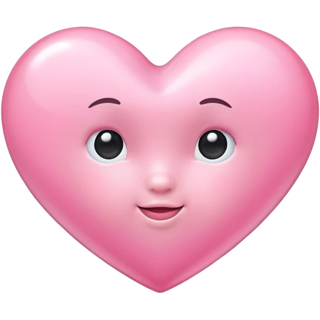 a baby pink heart emoji