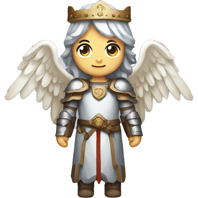 Pixel art of a medieval angel  emoji
