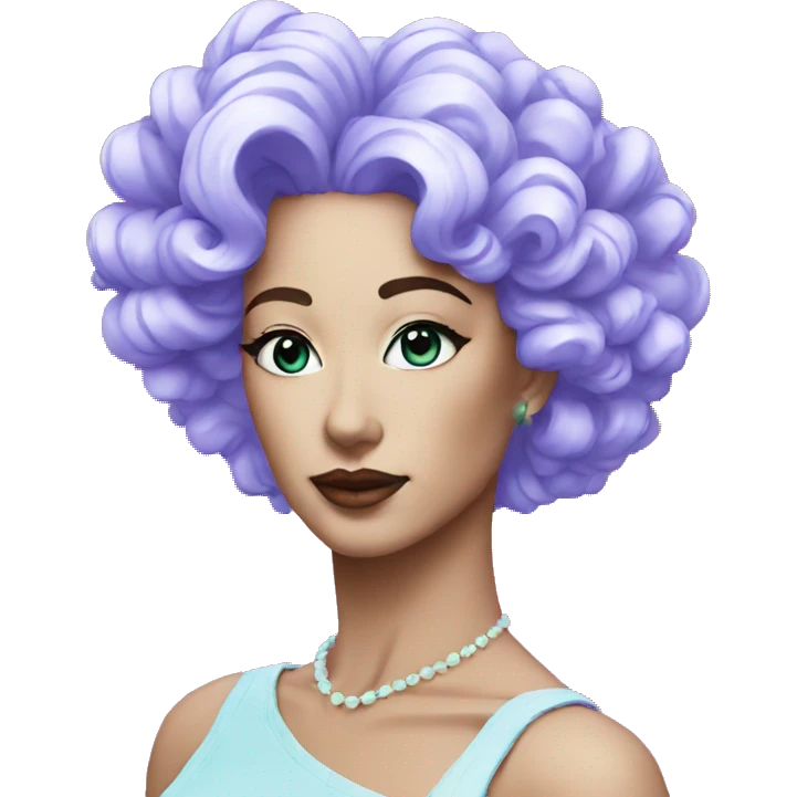 Lady vaporwave emoji