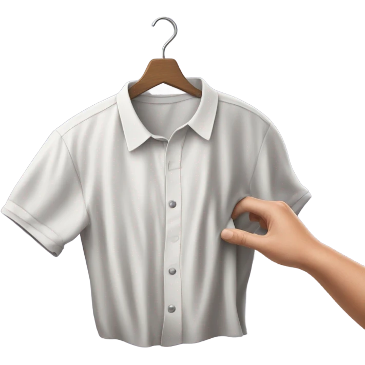 hand dropping shirt into pile of clothes emoji
