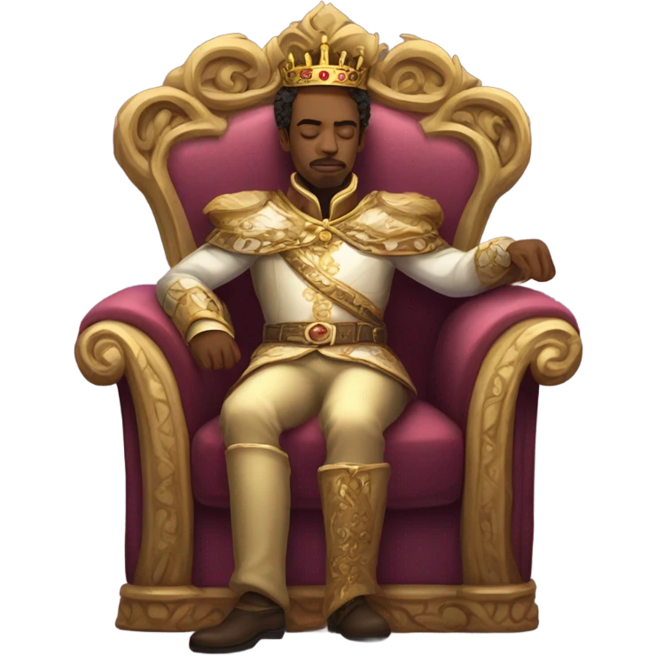 King taking a nap emoji